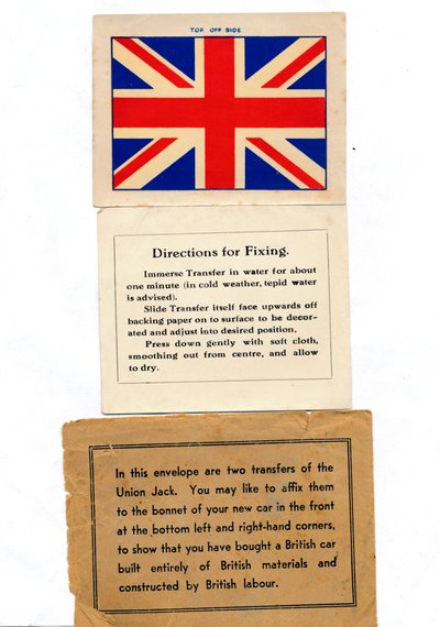 Union Jack -autonsiirrot, 1960-luku tekijältä Unbekannt