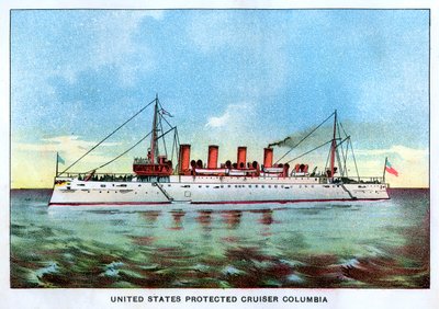 Yhdysvaltain suojattu risteilijä Columbia, 1890-luku tekijältä Unbekannt