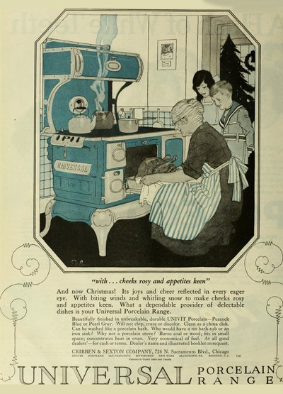 Universaali posliinisarja, mainoksia The Saturday Evening Post, noin 1920-1925. tekijältä Unbekannt