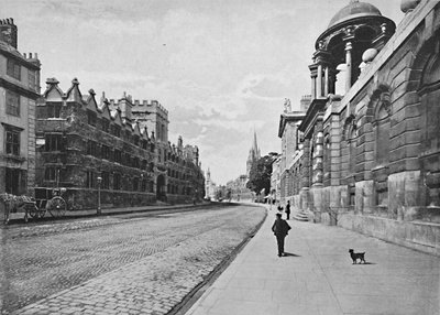 University College High Streetistä, Oxfordista, vuodelta 1896 tekijältä Unbekannt