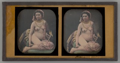 Nimetön alaston naisen muotokuva, 1855. tekijältä Unbekannt