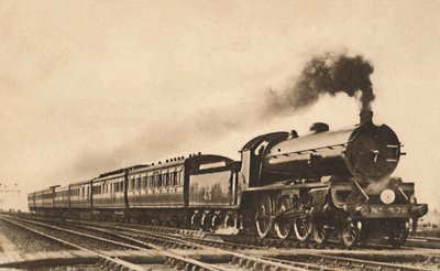 Ylös West of England Dining Car Express Exeter-Lontoo 199 min., 1900-luvun alku. tekijältä Unbekannt