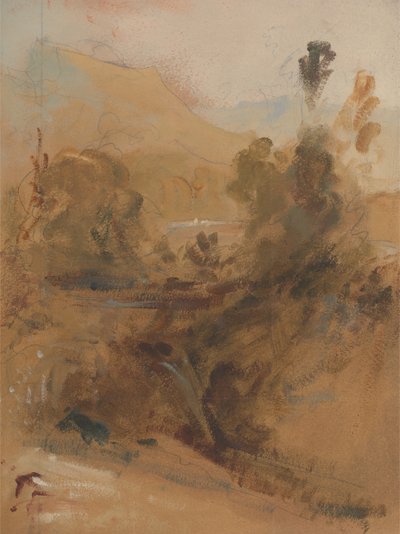 Pysty maisema, n. 1830. tekijältä Unbekannt