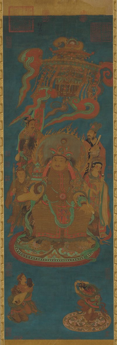 Vaisravana, Pohjolan suojelijakuningas, Yuan- tai Ming-dynastia, 1300-luku. tekijältä Unbekannt