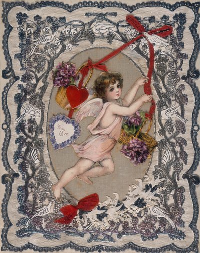 Ystävänpäiväkortti, 1800-luku tekijältä Unbekannt