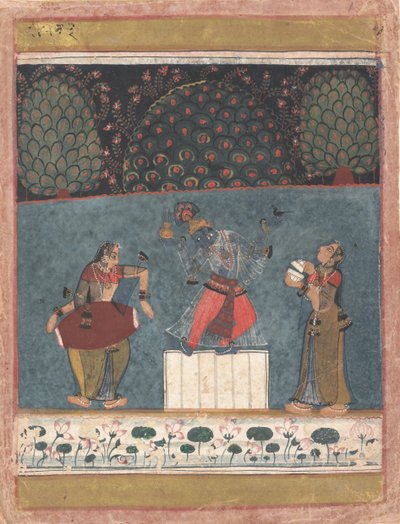 Vasant Ragini: Folio ragamala-sarjasta Garland of Musical Modes, n. 1630-40. tekijältä Unbekannt