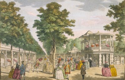 Vauxhall Gardens, Lambeth, 1700-luku tekijältä Unbekannt