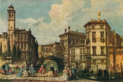 Venetsia: Cannaregion sisäänkäynti, 1800-luku tekijältä Unbekannt