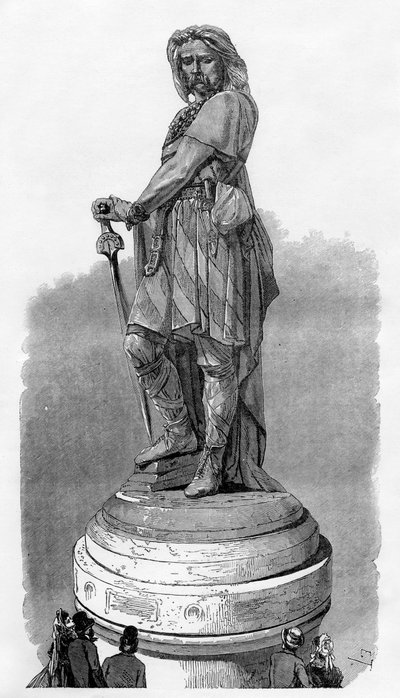 Vercingetorix Memorial Alesia, lähellä Dijonia, Ranska, 1882-1884 tekijältä Unbekannt