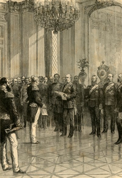 Versailles, 1871: Kuningas William julistettiin Saksan keisariksi, 1890. tekijältä Unbekannt