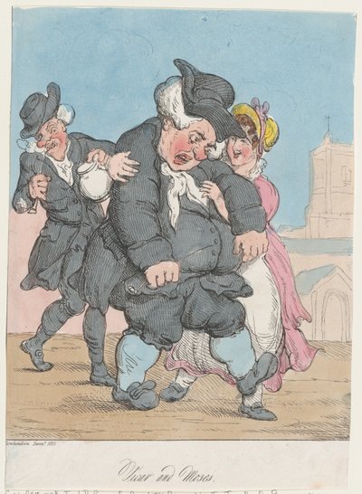 kirkkoherra ja Mooses, 1815, 1815. tekijältä Unbekannt