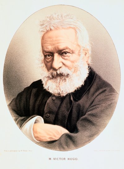 Victor Hugo, ranskalainen runoilija, näytelmäkirjailija ja kirjailija, v.1880 tekijältä Unbekannt