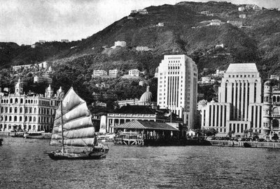 Victoria City tai Victorian kaupunki Hongkongissa 1920-1930-luvulla tekijältä Unbekannt