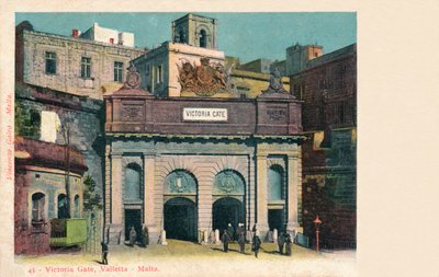 Victoria Gate, Valletta - Malta, c1900 tekijältä Unbekannt