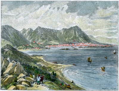 Victoria, Hong Kong, Manner-Kiinan puolelta, 1890 tekijältä Unbekannt