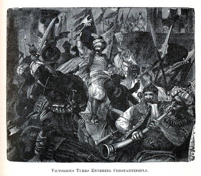 Voittajaturkkilaiset saapuvat Konstantinopoliin, 1882 tekijältä Unbekannt