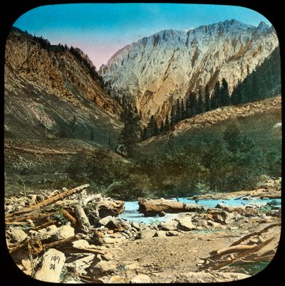 Näkymä Sonamargin ja Baltalin välillä, Kashmir, Intia, 1800-luvun loppu tai 1900-luvun alku tekijältä Unbekannt