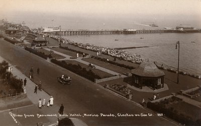 Näkymä Beaumont Hall -hotellista, Marine Parade, Clacton-on-Sea, vuodelta 1925 tekijältä Unbekannt