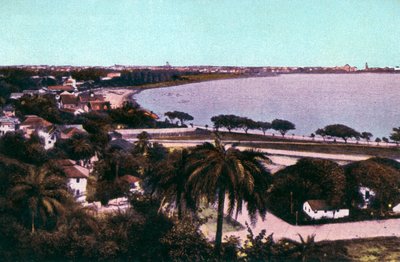 Näkymä Malabar Hilliltä, Bombaysta, Intiasta, 1900-luvun alku tekijältä Unbekannt