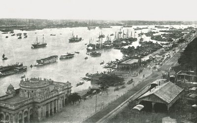 Näkymä Hooghly-sillalta, Kalkutta, Intia, 1895. tekijältä Unbekannt