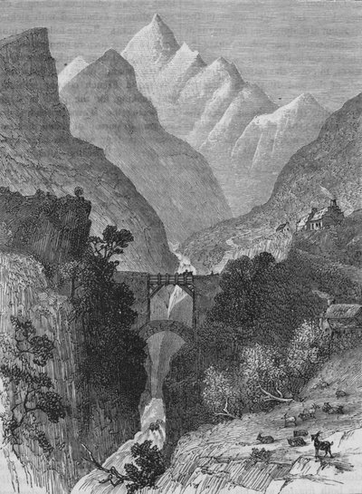 Näkymä Pyreneillä, c1880 tekijältä Unbekannt