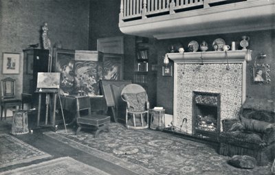 Näkymä Sir E. A. Waterlowin studiossa, R.A., 1800-luvun loppu - 1900-luvun alku. tekijältä Unbekannt