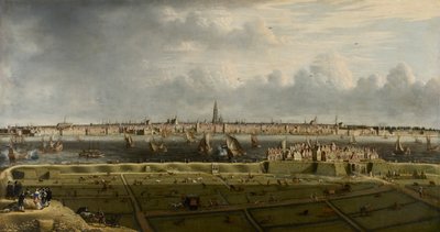 Näkymä Antwerpenistä Flanderin pään puolelta, 1658. tekijältä Unbekannt