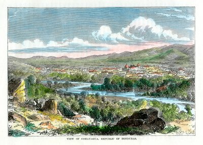 Näkymä Comayaguasta, Hondurasin tasavallasta, vuodelta 1880 tekijältä Unbekannt