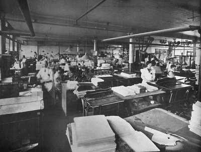Näkymä edelleenlähetys- ja sitomishuoneesta, 1919 tekijältä Unbekannt