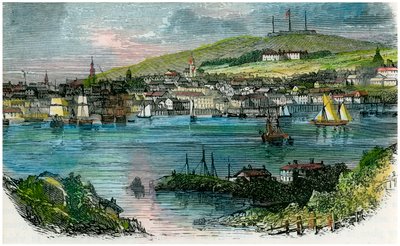 Näkymä Halifaxista, Nova Scotiasta, vuodelta 1870 tekijältä Unbekannt