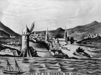 Näkymä Havannasta, 1680, 1920-luku tekijältä Unbekannt