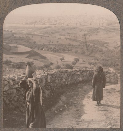 Näkymä Jerusalemiin Peters Housesta, 1900 tekijältä Unbekannt