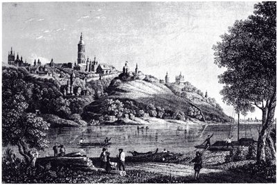Näkymä Kiovaan, 1835 tekijältä Unbekannt