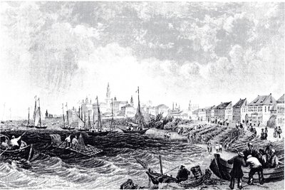 Näkymä Kostromaan, noin 1835 tekijältä Unbekannt
