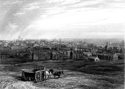 Näkymä Leedsiin, Yorkshireen, 1800-luvun alku tekijältä Unbekannt