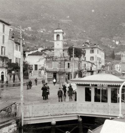 Näkymä Moltrasiosta Comojärven rannalla, Italiassa, 1900-luku tekijältä Unbekannt