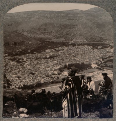 Näkymä Nablusista, c1900 tekijältä Unbekannt