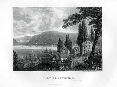 Näkymä Newburghista, New Yorkin osavaltiosta, 1855 tekijältä Unbekannt