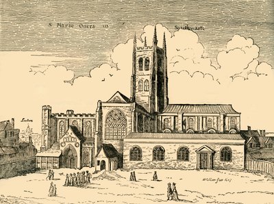 Näkymä St. Mary Overysta, vuodelta 1878. tekijältä Unbekannt