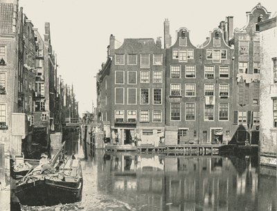 Näkymä yhdelle tärkeimmistä kanavista, Amsterdam, Alankomaat, 1895. tekijältä Unbekannt