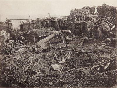 Näkymä Sevastopolin 3. bastionille, 1856 tekijältä Unbekannt