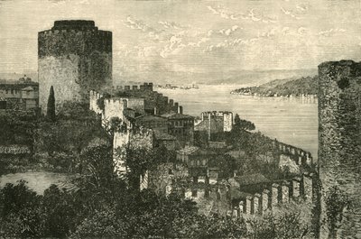 Näkymä Bosporinsalmelle: Euroopan linna, 1890. tekijältä Unbekannt