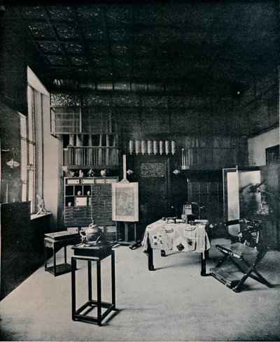 Näkymä studiosta osoitteessa 25 Cadogan Gardens, c1899 tekijältä Unbekannt
