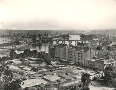 Näkymä Prahan kaupunkiin, Tšekkoslovakiaan, 1895. tekijältä Unbekannt