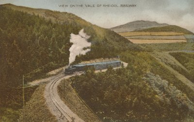 Näkymä Vale of Rheidol -rautatielle, 1900-luvun alku. tekijältä Unbekannt