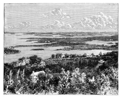 Näkymä otettu Gibbs Hillistä, Bermudasta, vuodelta 1890 tekijältä Unbekannt