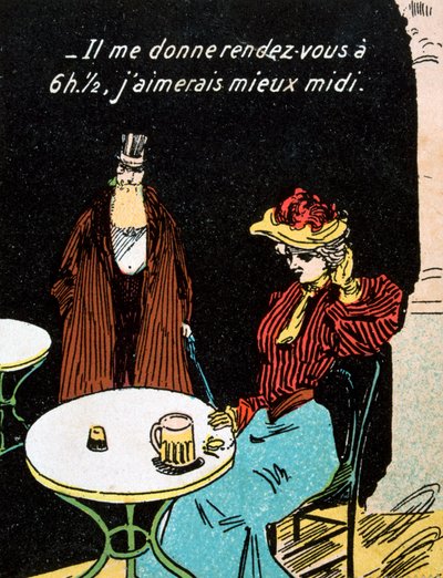 Vintage ranskalainen postikortti, c1900 tekijältä Unbekannt