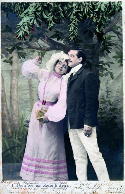 Vintage ranskalainen postikortti, c1900 tekijältä Unbekannt