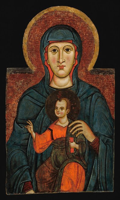 Neitsyt ja lapsi, noin 1270. tekijältä Unbekannt