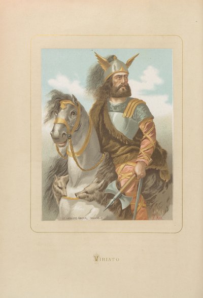 Viriathus. Lähettäjä: Juan Landan kaikkien aikojen kuuluisat miehet ja naiset, 1875-1877. tekijältä Unbekannt